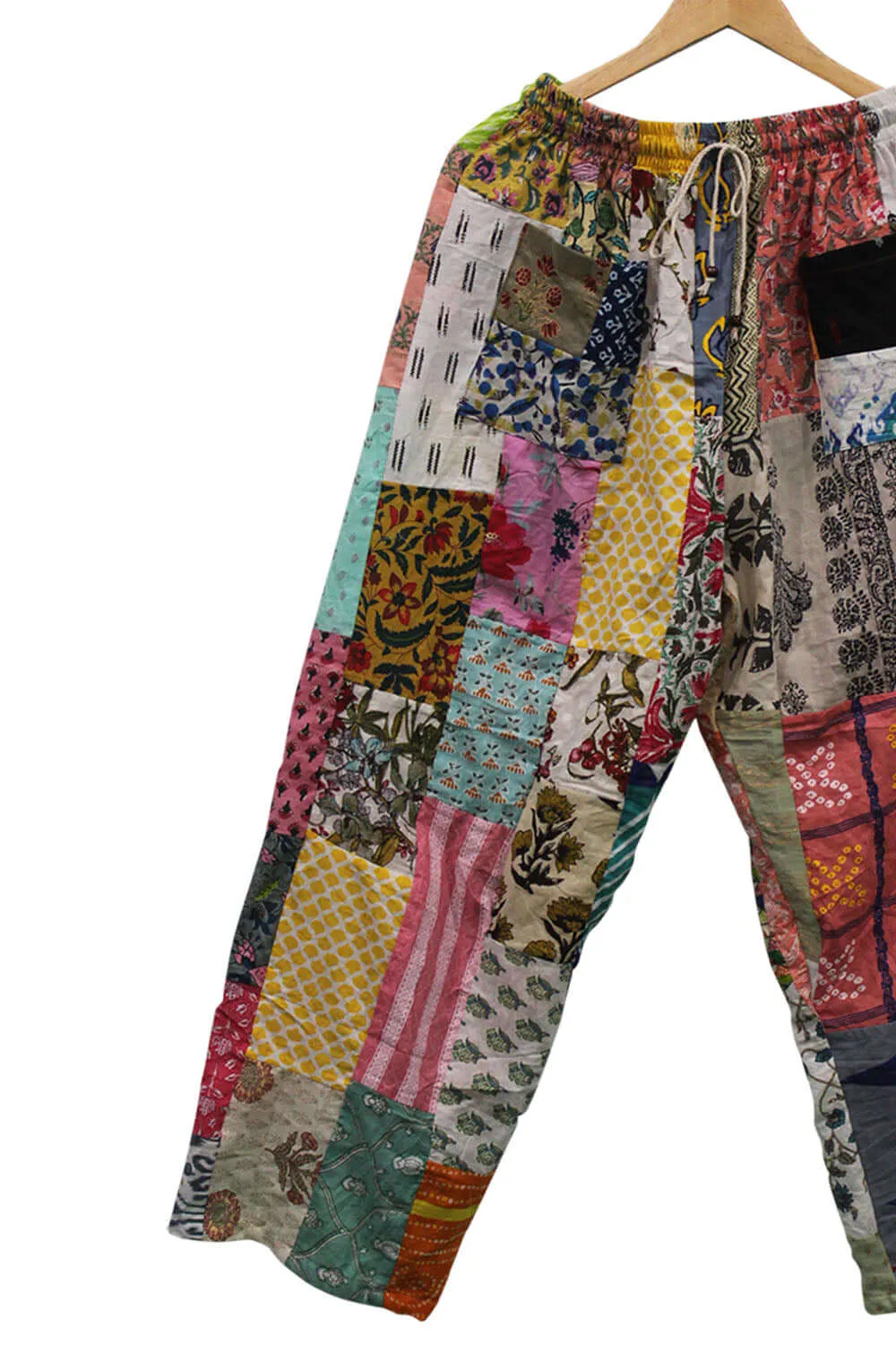 100% Cotton Pant Colourful Summer Hippie Patchwork Boho Casual Fashion Women
