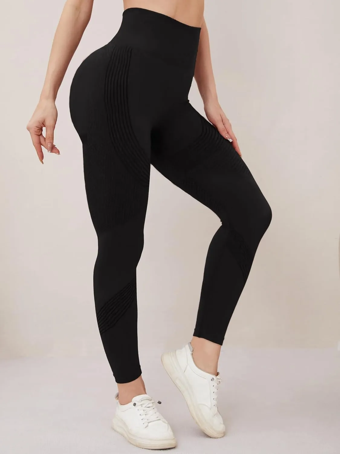 3 Pack - Women's Tight Butt Lifting Seamless Leggings Butt Lifting High Waist Fitness Yoga Pants Trouser