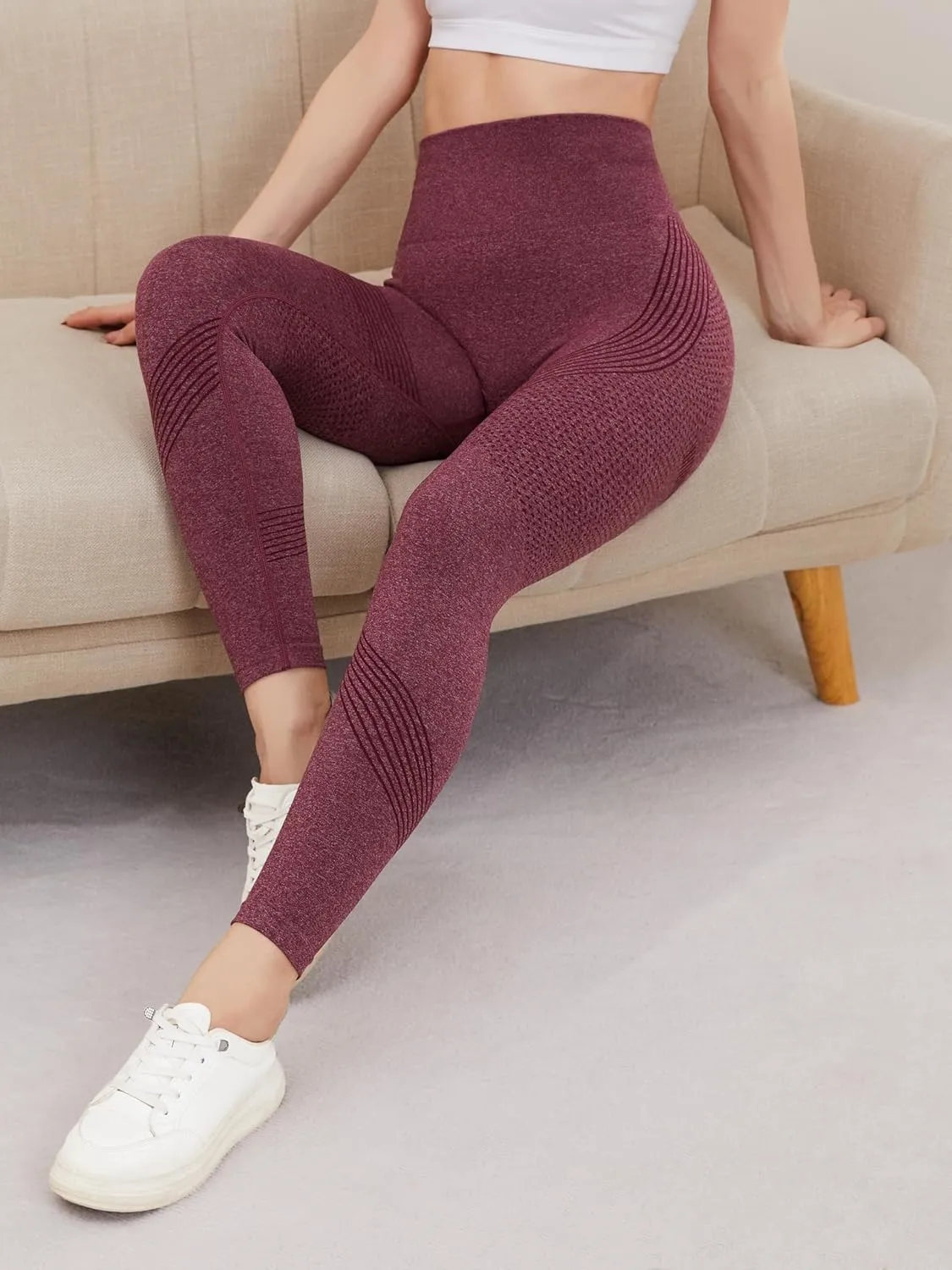 3 Pack - Women's Tight Butt Lifting Seamless Leggings Butt Lifting High Waist Fitness Yoga Pants Trouser