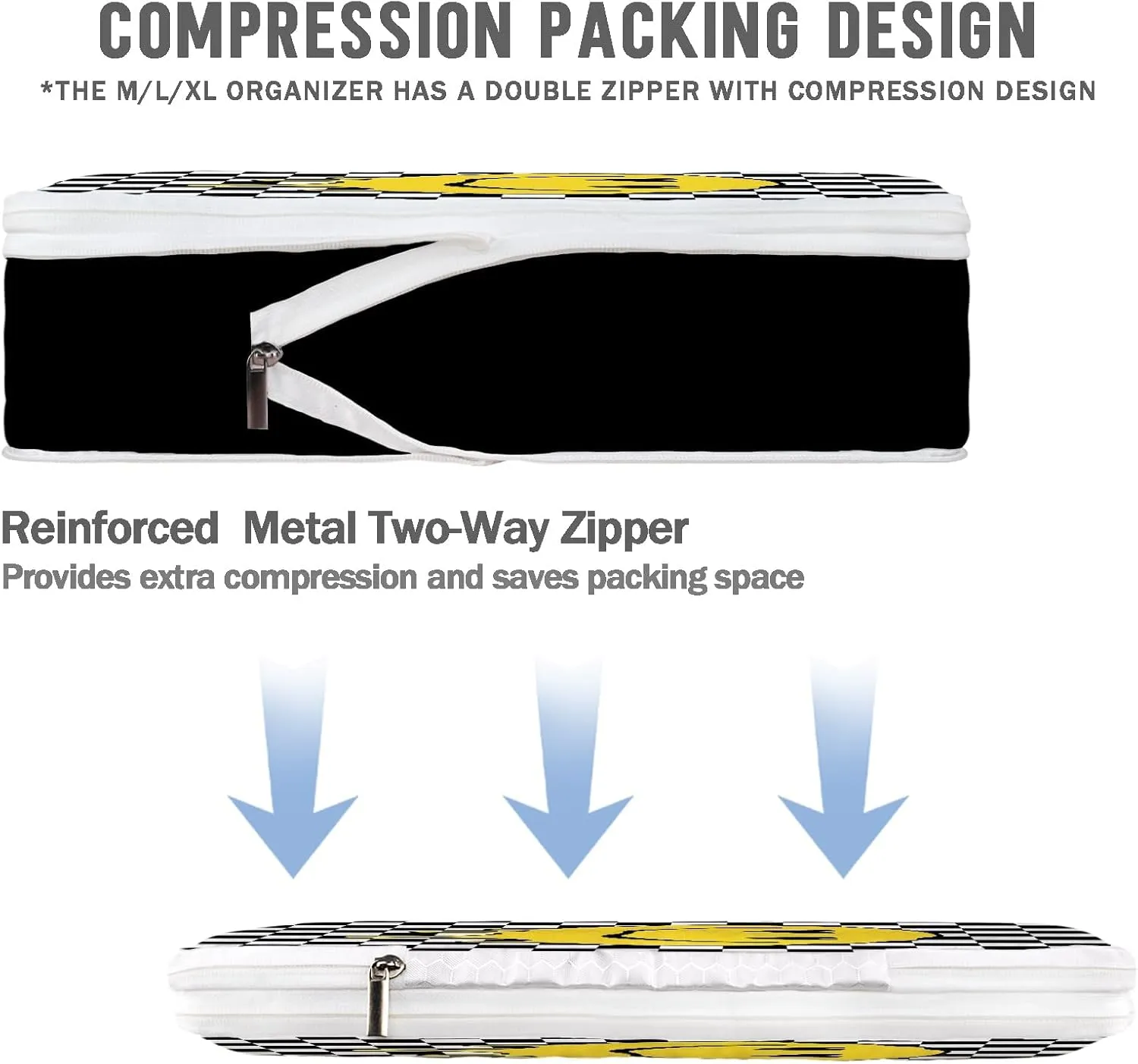 6 Set Compression Packing Cubes Compressed Storage Bags for Carry on Suitcases Packaging Luggage Bags Organizers for Travel