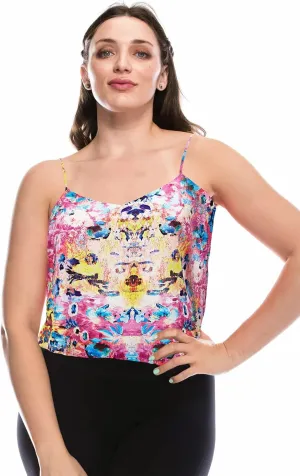 7th Element Womens Silk Satin Camisole Plus Size Tank Tops V Neck Casual Cami Sleeveless Blouses Summer Basic Tank Shirt