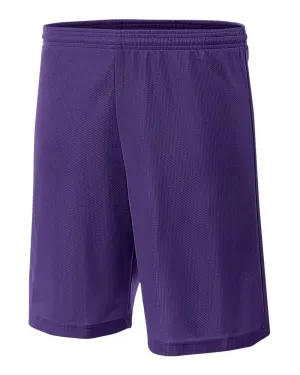 A4 NB5184 Youth 6" Lined Micromesh Shorts - Purple