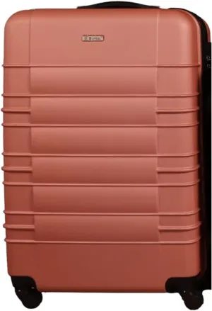 ABS Luggage Suitcase, Spinner Hardshell Lightweight, Stylish & Durable Suitcase with 360 Wheels for Smooth Travel, Perfect for Carry-On, Ideal for Business Trips & Vacations Rose Gold (16inch)
