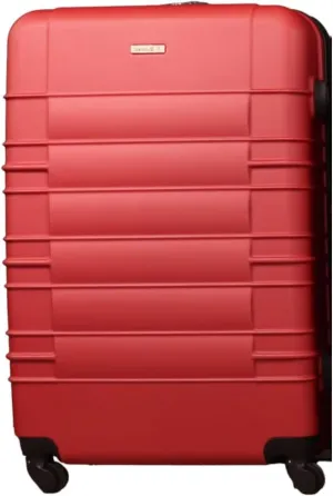 ABS Luggage Suitcase, Spinner Hardshell Lightweight, Stylish & Durable Suitcase with 360 Wheels for Smooth Travel, Perfect for Carry-On, Ideal for Business, Vacations & Weekend Getaways Red (16inch)