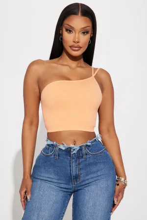 Always In My Views One Shoulder Top - Orange