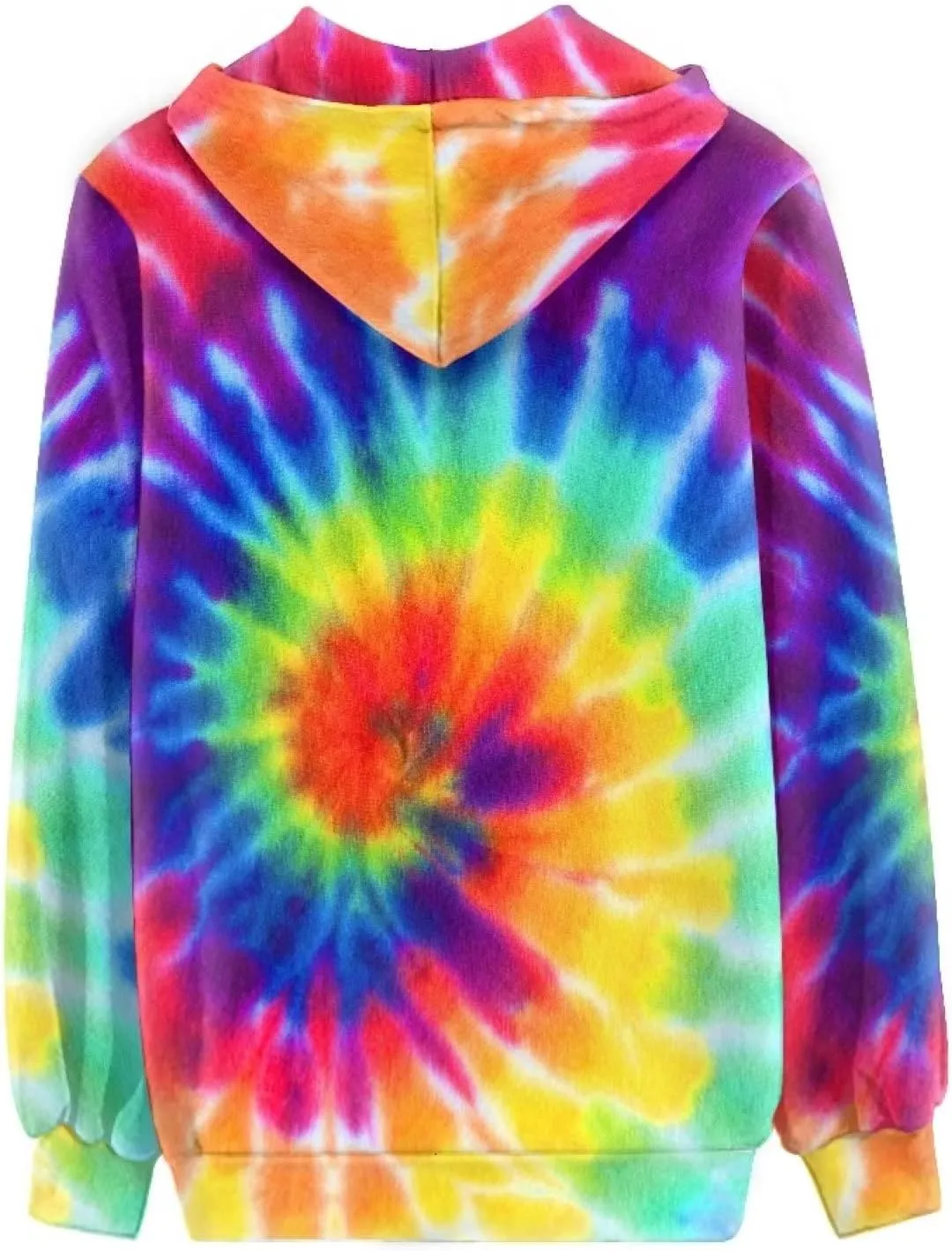 Biyejit Women's Novelty Print Zip Up Hoodies Long Sleeve Hooded Sweatshirt Jacket with Pocket