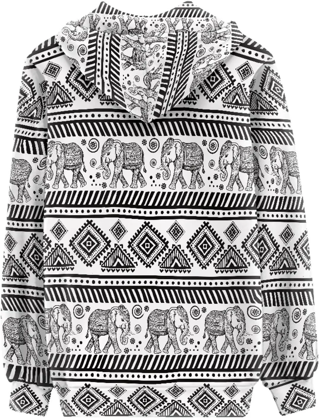 Biyejit Women's Novelty Print Zip Up Hoodies Long Sleeve Hooded Sweatshirt Jacket with Pocket
