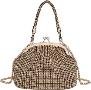 Bling Crystal Rhinestone Clutch Purses Women 2025 Sparkly Evening Cross Body Handbags for Wedding Party Prom