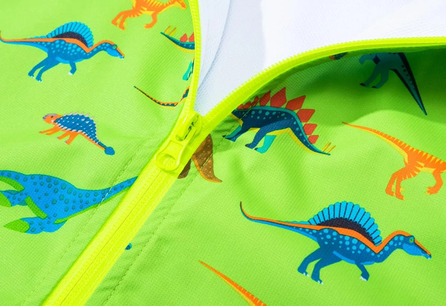 Boys Rain Jacket with Detachable Hood Lightweight Raincoats for Kids Windbreaker