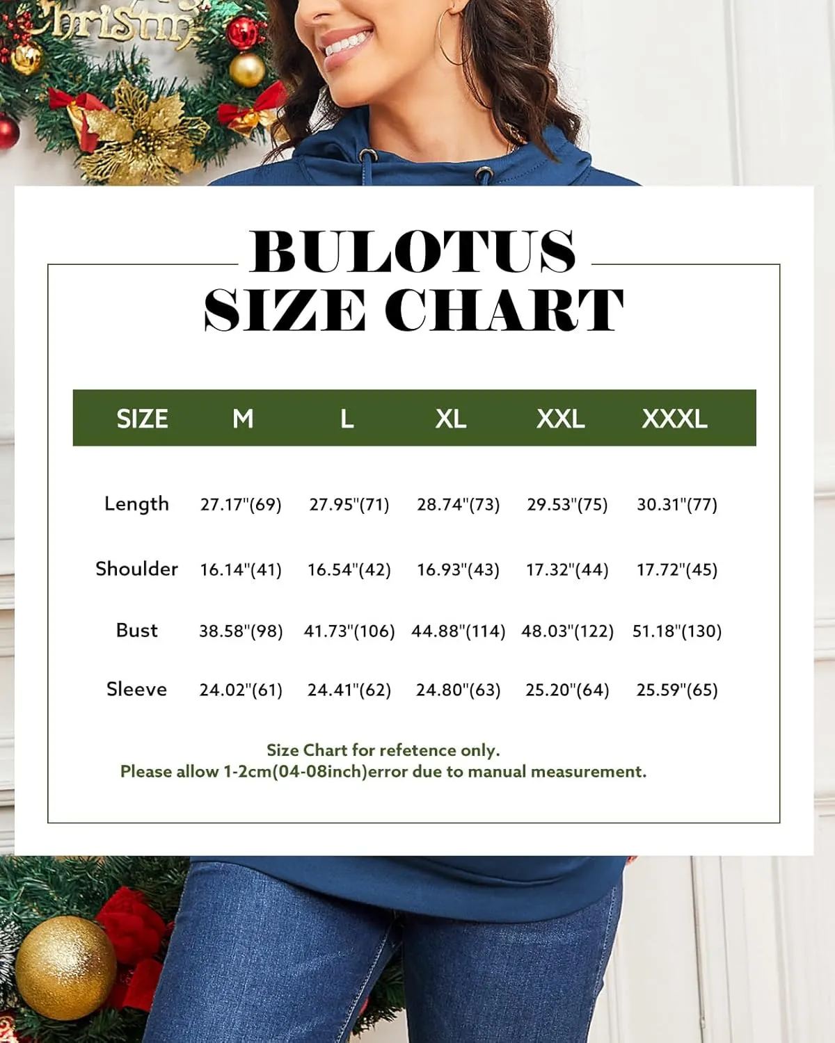 Bulotus Cowl Neck Lightweight Sweatshirts Womens Hoodies Pullover Long Sleeve