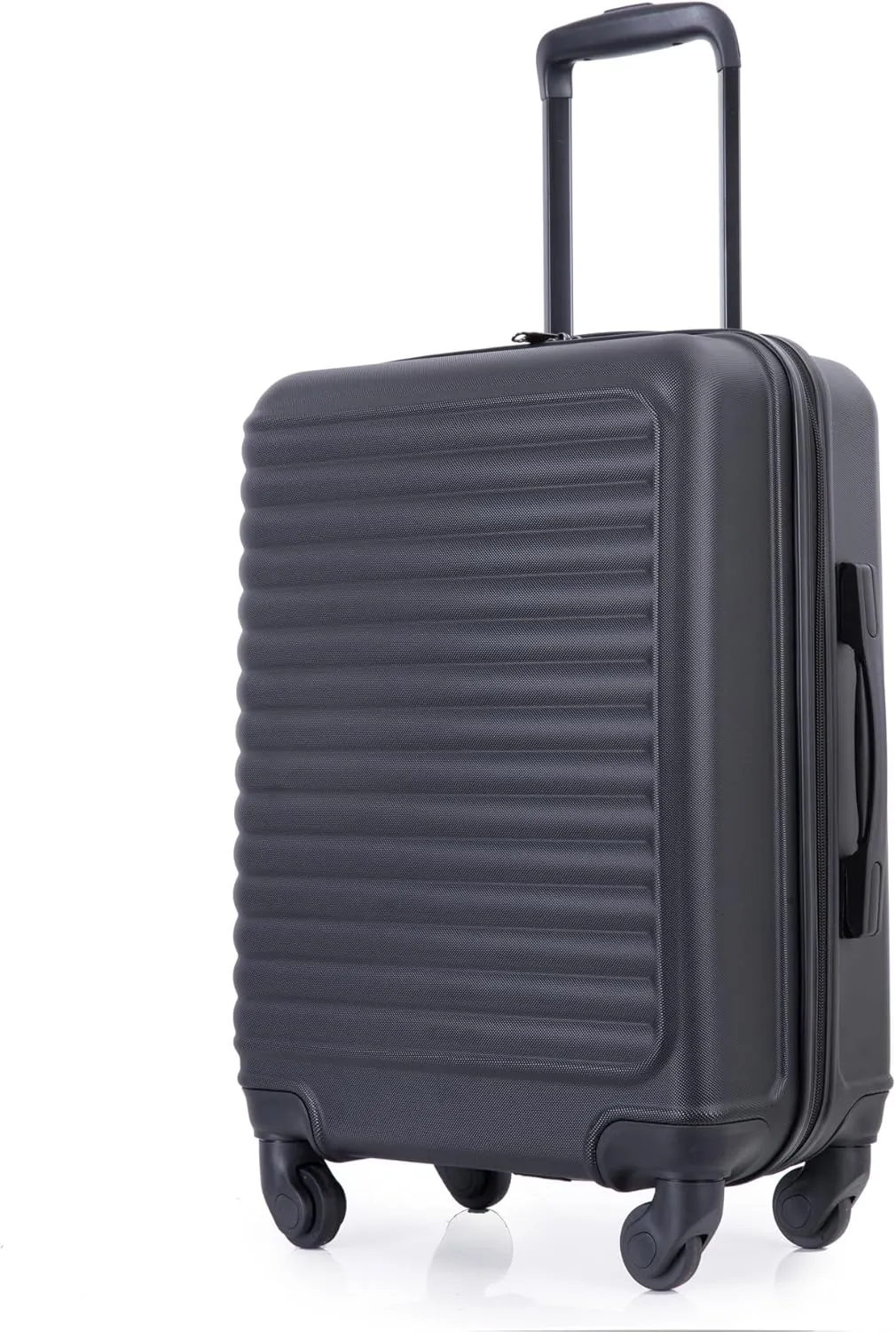 Carry On Luggage,Suitcases with Wheels Hardshell,ABS Lightweight Carry On Suitcase, 20-Inch (Black)