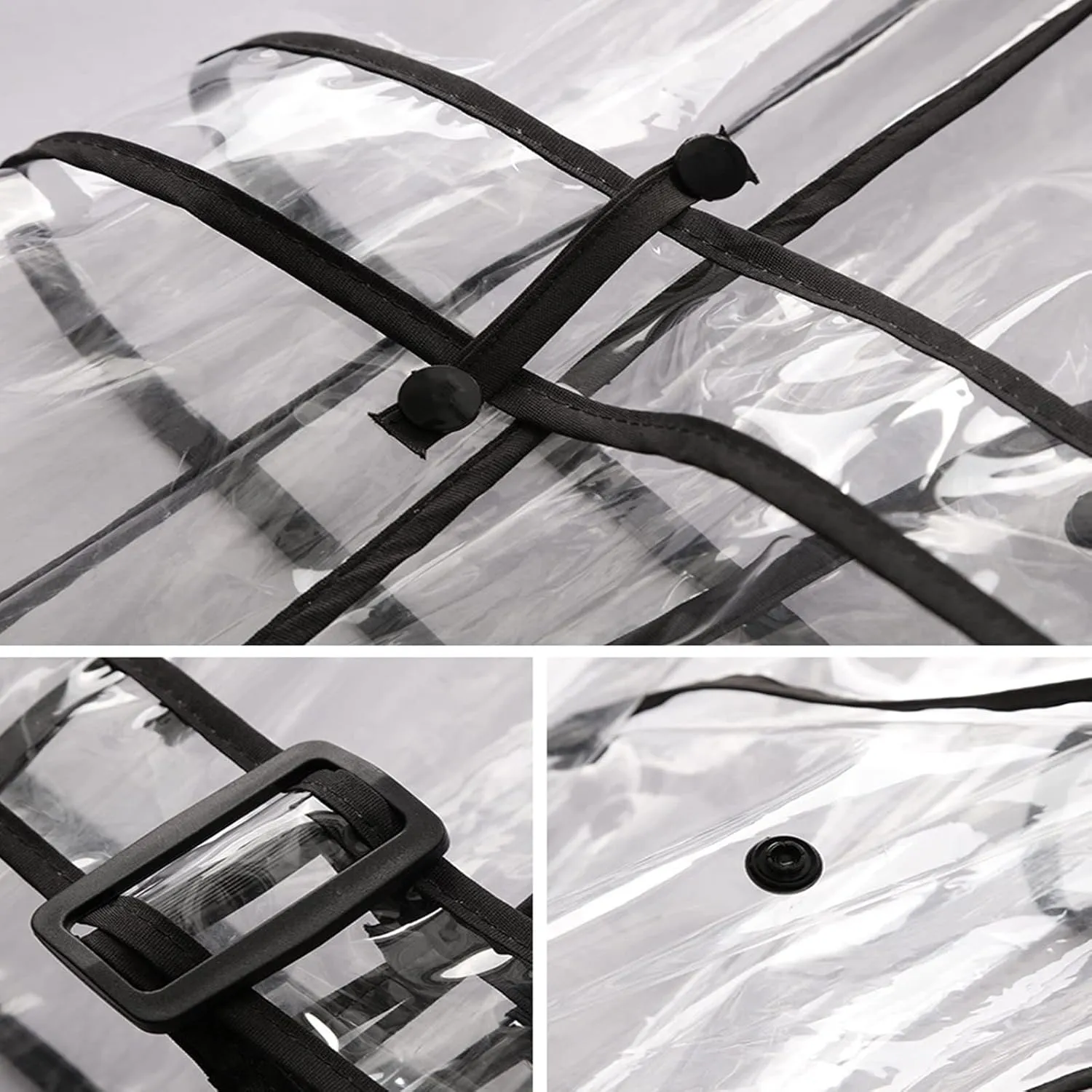 clear rain jacket clear raincoats for women eva transparent raincoat with belt lightweight rainwear waterproof