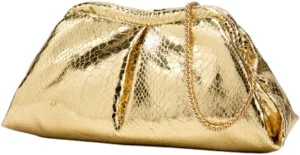 Clutch Purses Women 2025 Trendy Pleated Evening Handbags Chain Shoulder Crossbody Bags for Weddings, Proms, Cocktail