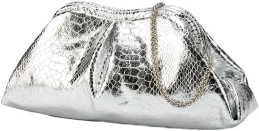 Clutch Purses Women 2025 Trendy Pleated Evening Handbags Chain Shoulder Crossbody Bags for Weddings, Proms, Cocktail