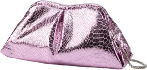 Clutch Purses Women 2025 Trendy Pleated Evening Handbags Chain Shoulder Crossbody Bags for Weddings, Proms, Cocktail