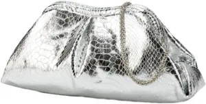 Clutch Purses Women 2025 Trendy Pleated Evening Handbags Chain Shoulder Crossbody Bags for Weddings, Proms, Cocktail