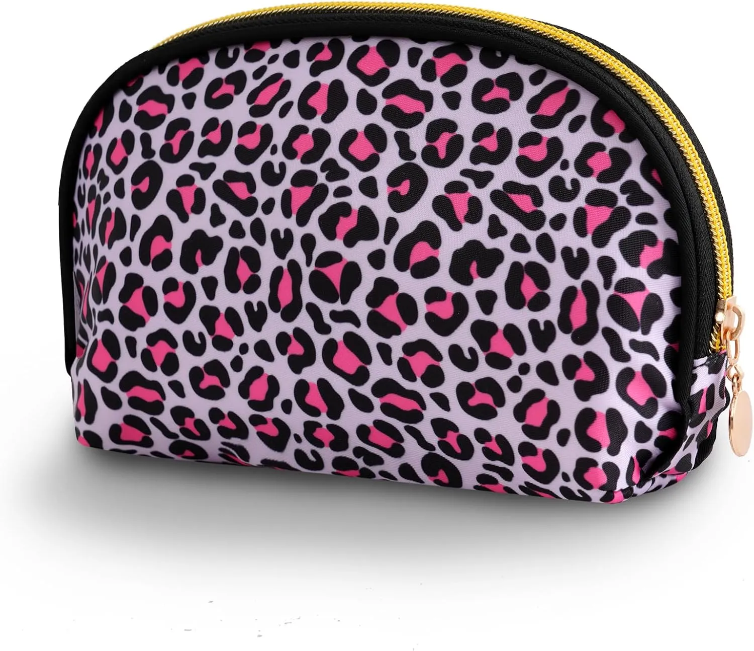 Cosmetic Bag, Small Travel Makeup Bag Zipper Pouch Cute Gifts for women Makeup Organizer, Wrinkle Resistant Leopard Print Travel Pouch (Leopard)