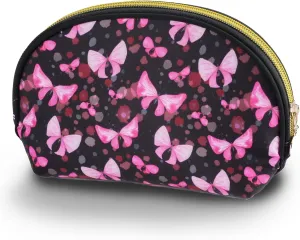 Cosmetic Bag, Small Travel Makeup BagZipper Pouch Cute Gifts for womenMakeup Organizer, Wrinkle Resistant Butterfly Print Travel Pouch