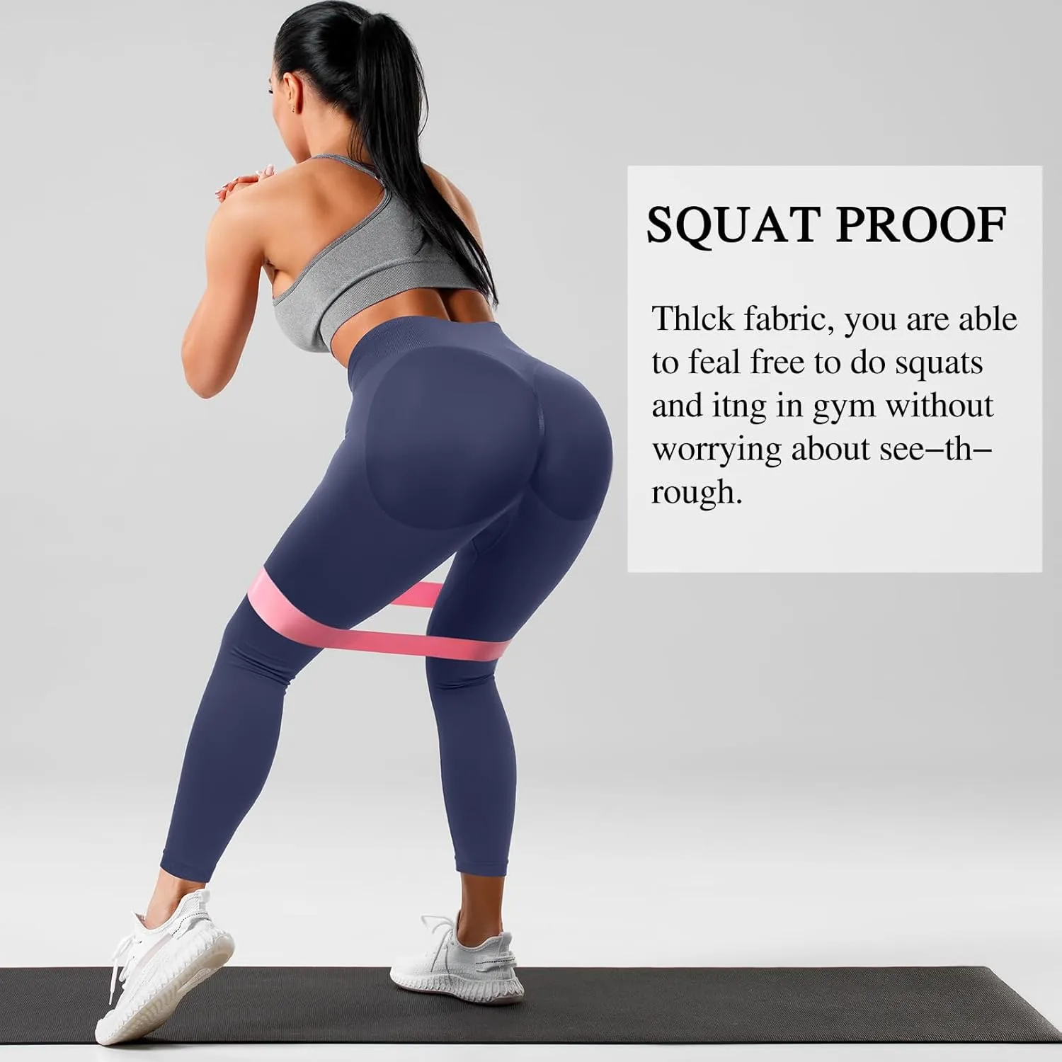 Coume 3 Pcs Womens Workout Leggings Butt Lifting Seamless Scrunch Yoga Pants Tummy Compression Medium Waist Tights