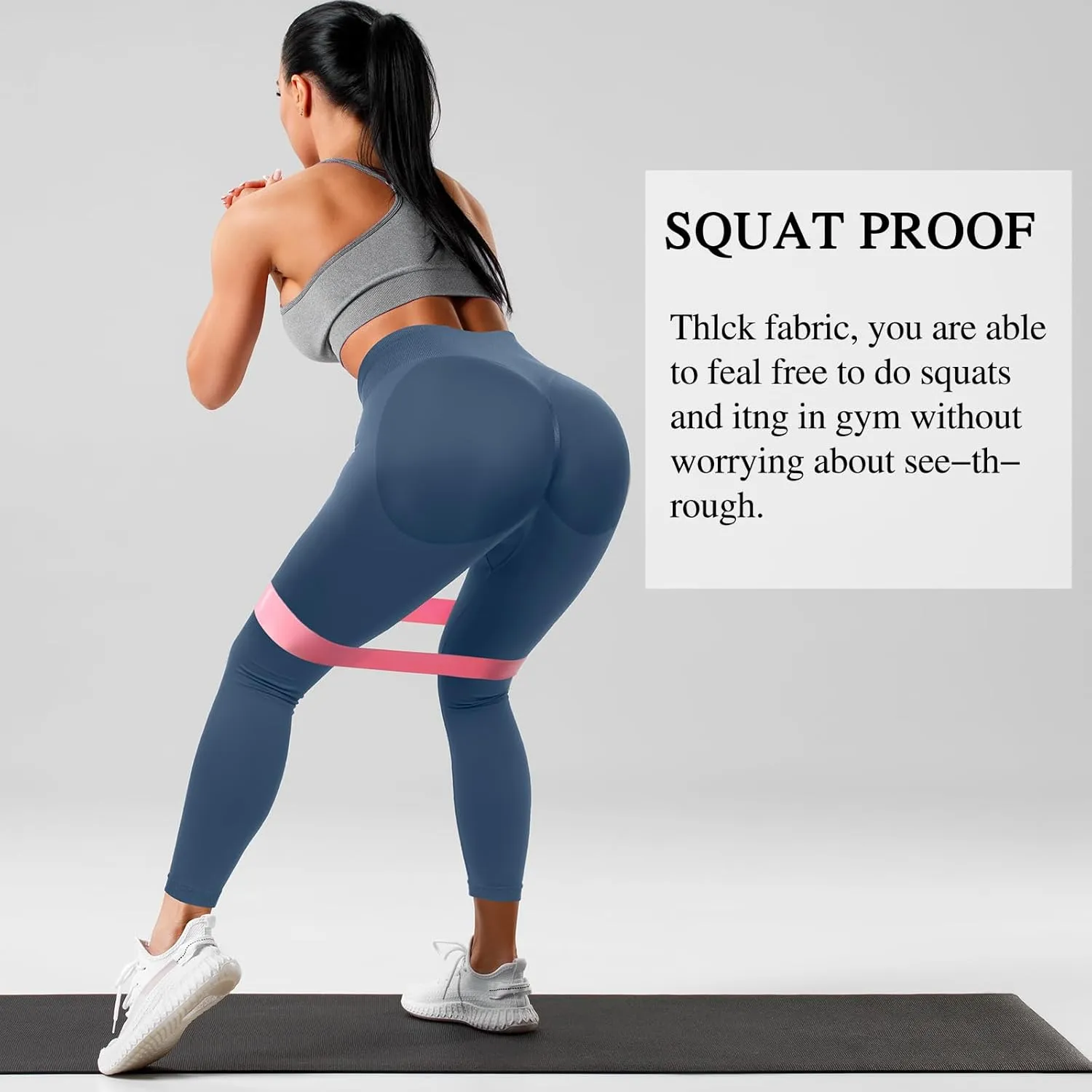 Coume 3 Pcs Womens Workout Leggings Butt Lifting Seamless Scrunch Yoga Pants Tummy Compression Medium Waist Tights