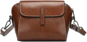Crossbody Bags Women Genuine Leather 2025 Spring Trendy Shoulder Clutch Purse Satchel Tote Handbags Removeable Strap