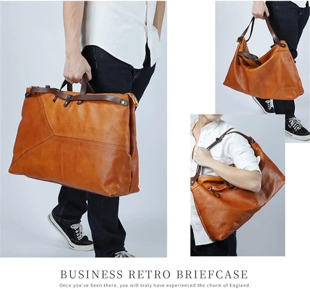 CSCDD Handbag Men's Briefcase Large Capacity Business Travel Luggage Bag Computer Bag Large
