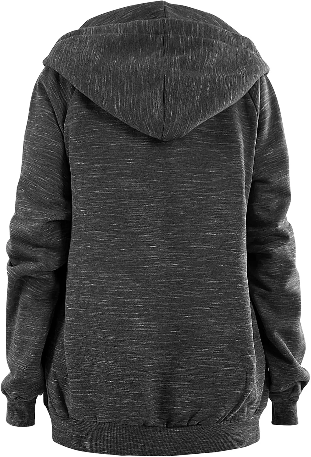 DOUBLJU Womens Full Zip Up Hoodies Long Sleeve Fall Outfits Oversized Sweatshirt