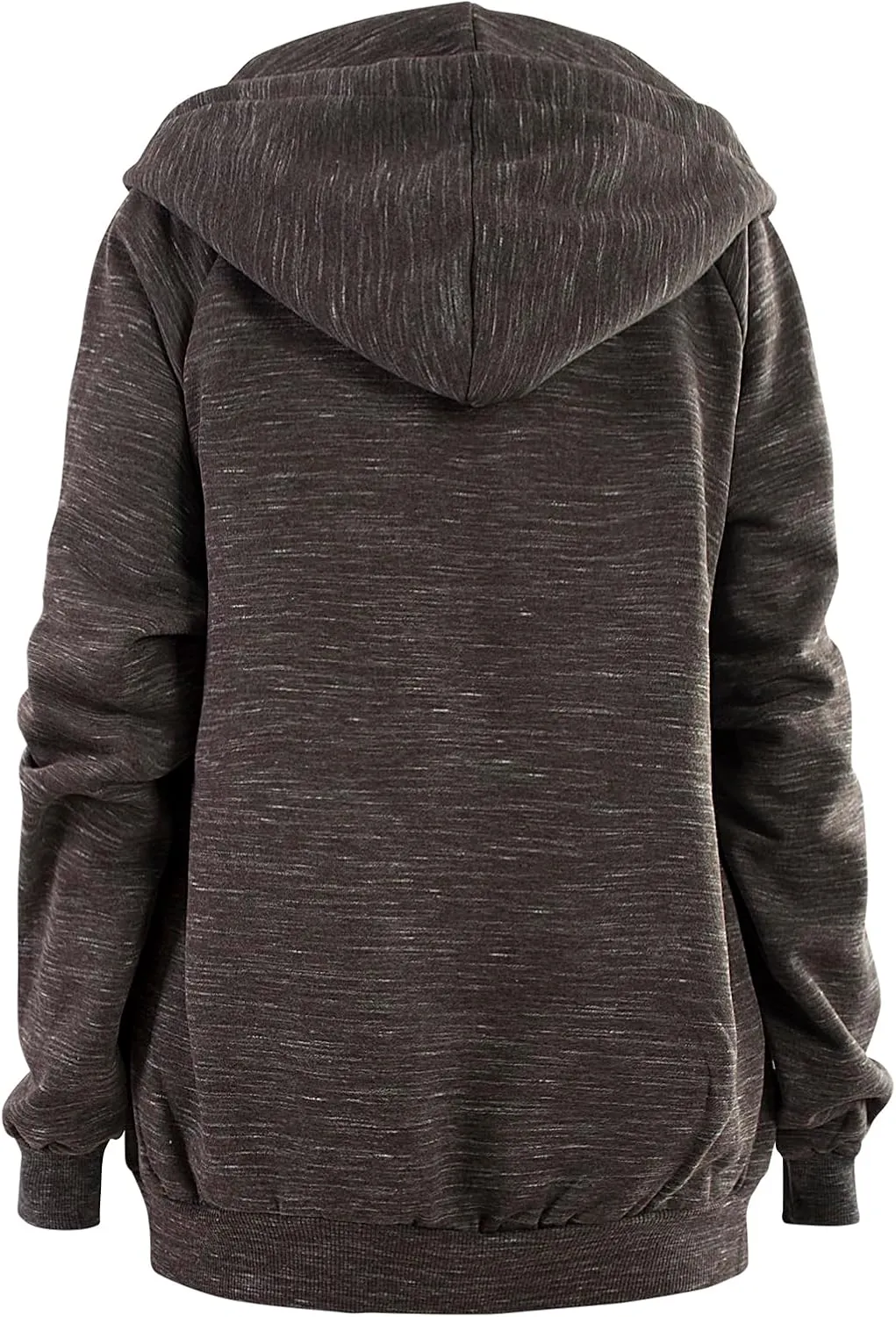 DOUBLJU Womens Full Zip Up Hoodies Long Sleeve Fall Outfits Oversized Sweatshirt