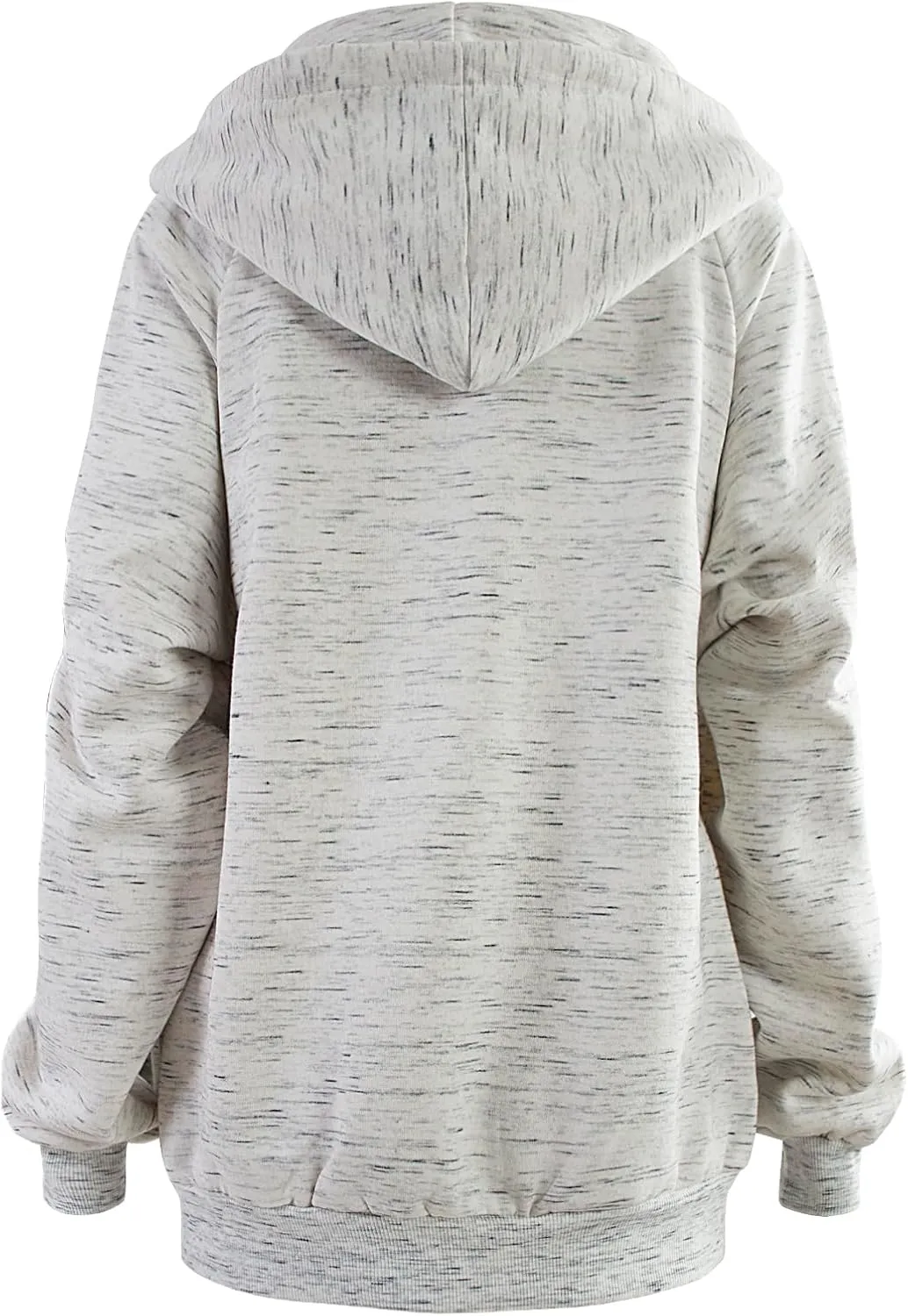 DOUBLJU Womens Full Zip Up Hoodies Long Sleeve Fall Outfits Oversized Sweatshirt