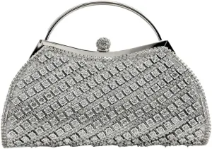 Evening Handbags Clutch Purses Women 2025 Sparkly Rhinestone Clutch with Chain Strap for Cocktail Party Wedding