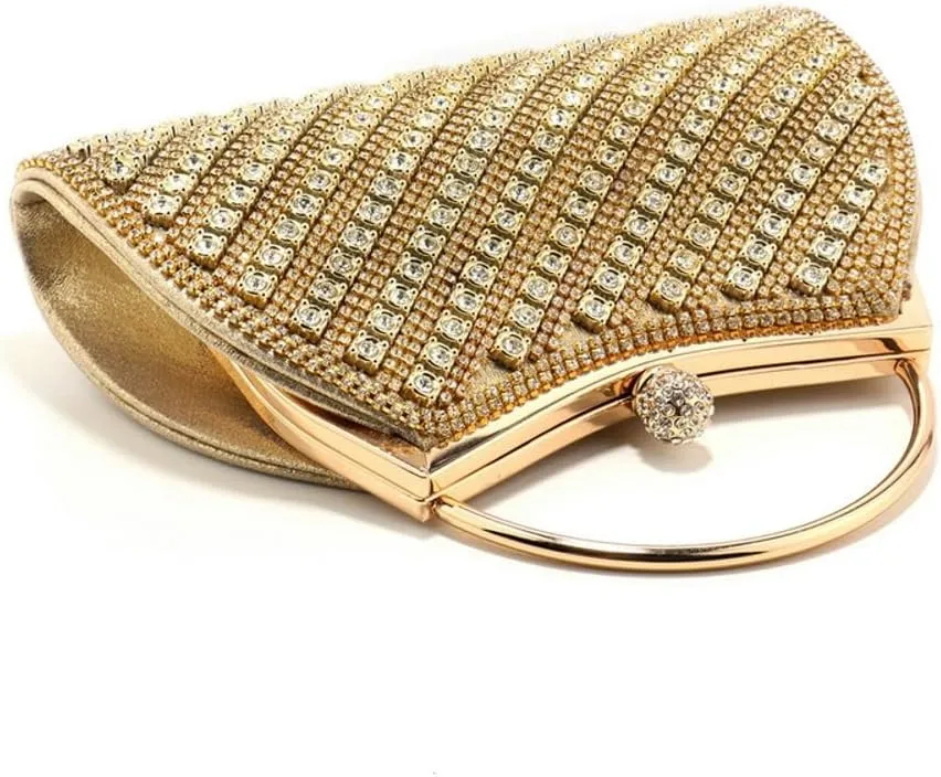 Evening Handbags Clutch Purses Women 2025 Sparkly Rhinestone Clutch with Chain Strap for Cocktail Party Wedding