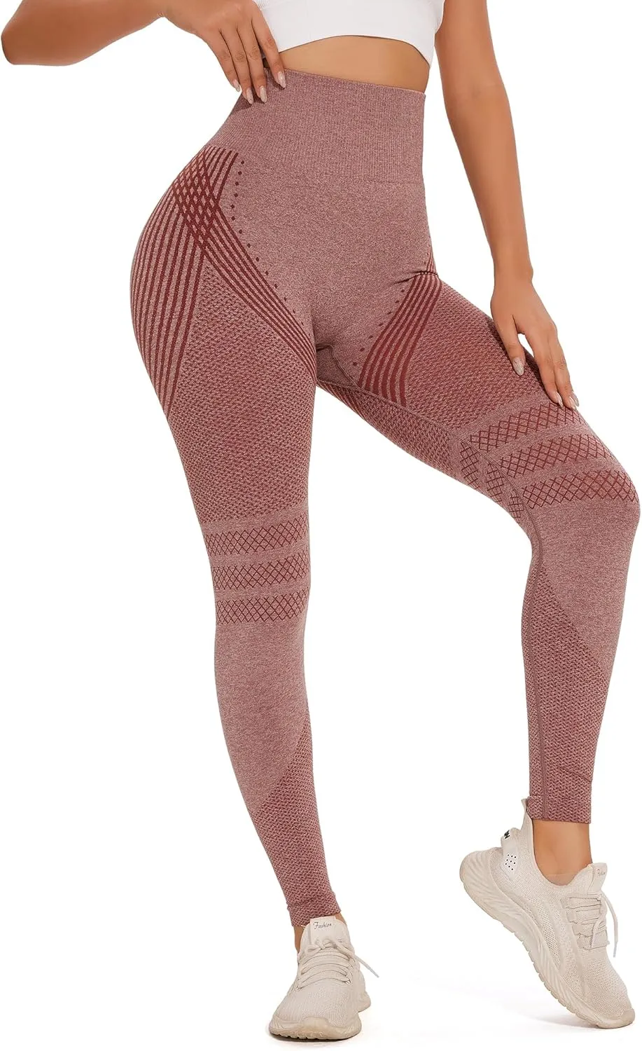 FITTOO Scrunch Butt Lifting Seamless Leggings for Women Booty Sculpt Contour High Waisted Workout Yoga Gym Pants