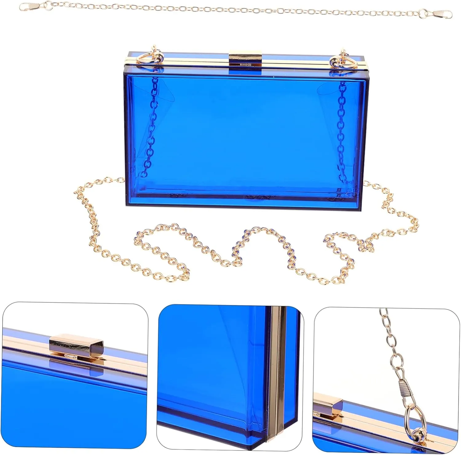 FRCOLOR Women's Small Square Bag Lady Handbag Party Handbag Woman Pouch Evening Clutch Bag Evening Purse Storage