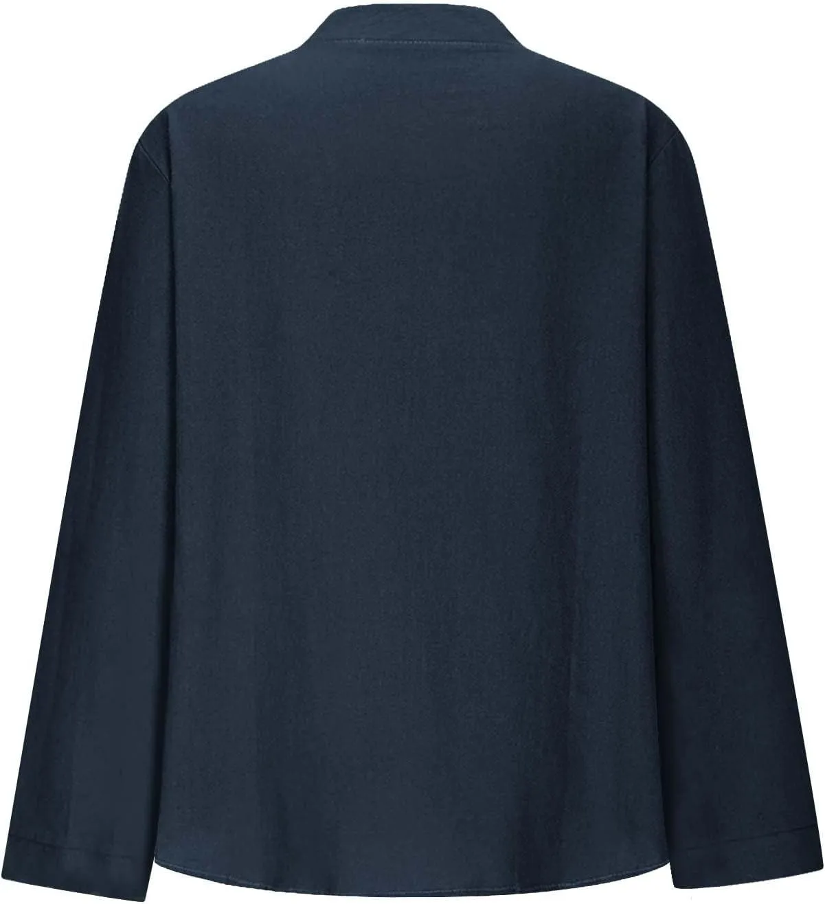 Going Out Tops for Women V Neck Long Sleeve Top Button Down Plain Blouses Cotton Loose Fit Shirts Womens Fashion