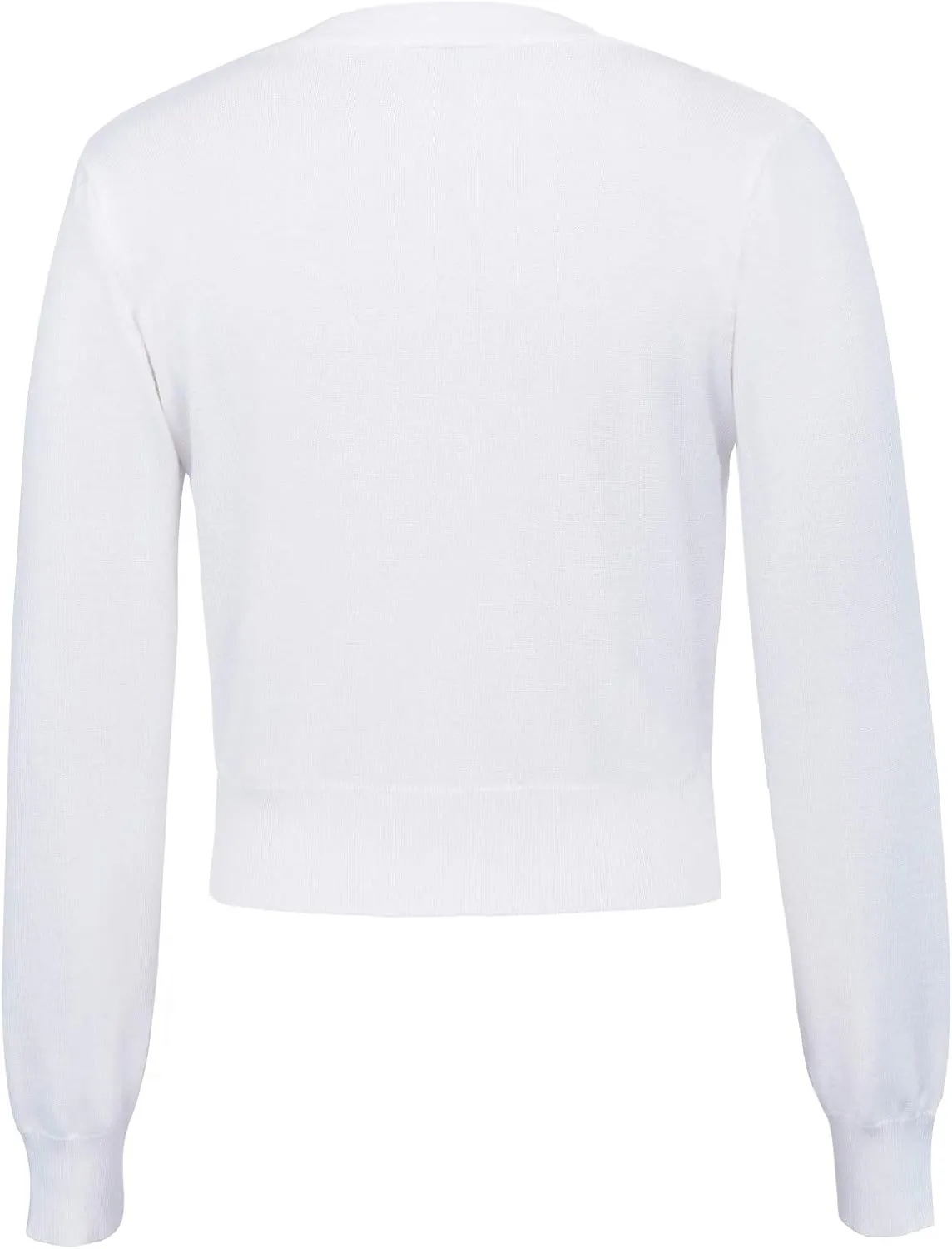 GRACE KARIN Women's Open Front Knit Cropped Bolero Shrug Cardigan Sweater Long Sleeve (S-4XL)