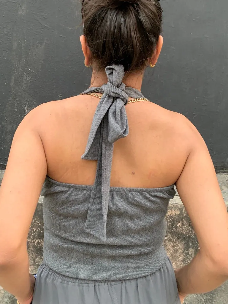 Grey Waistcoat Parachute Cargo Co-ord