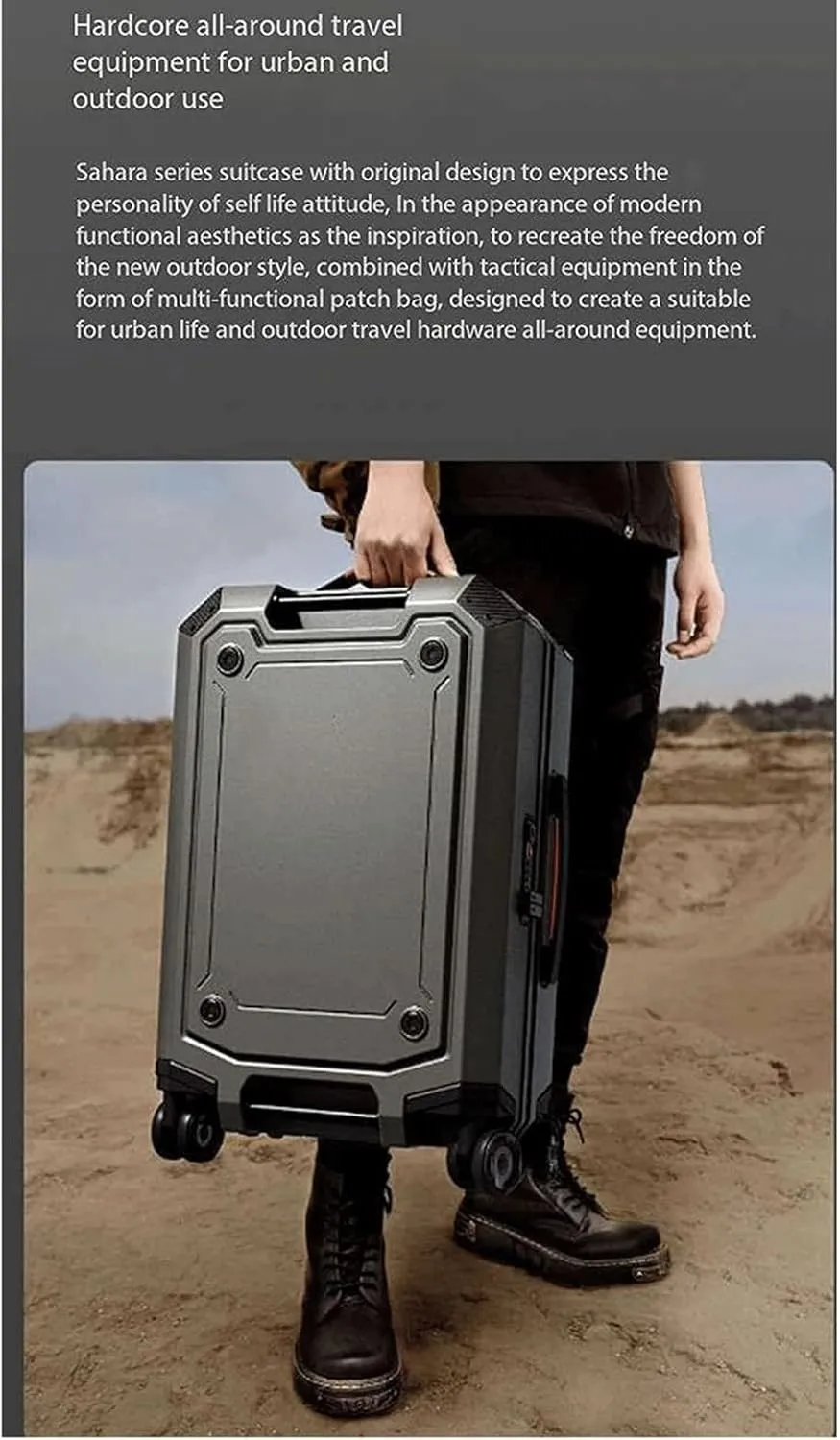 Hand Suitcase, Hard Shell Suitcase, Adjustable Trolley Suitcase with 360 Swivel Wheels/TSA Lock, Suitable for Travel, Holidays, b, 28 inch