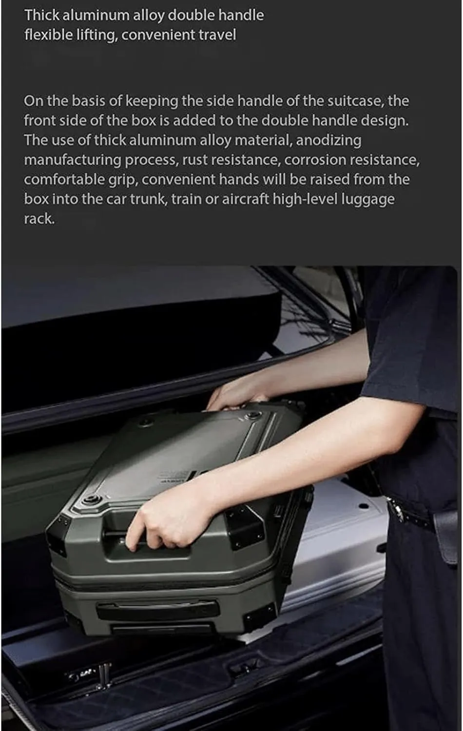 Hand Suitcase, Hard Shell Suitcase, Adjustable Trolley Suitcase with 360 Swivel Wheels/TSA Lock, Suitable for Travel, Holidays, b, 28 inch