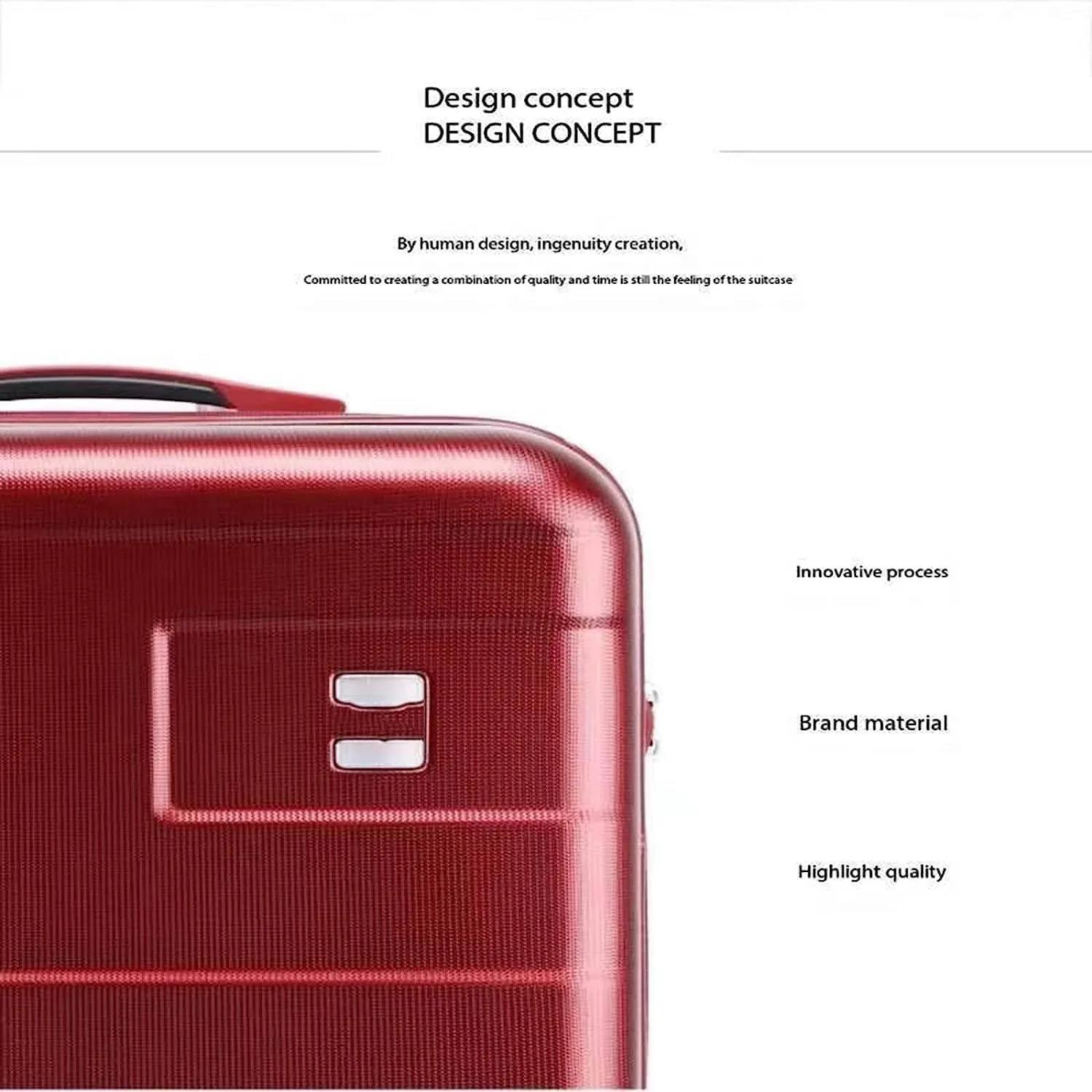 Hand Suitcase, Small Lightweight Suitcase with Wheels, Trolley Suitcase with Built-in Password, Suitable for Travel and Holiday, Black, 44*24*45CM