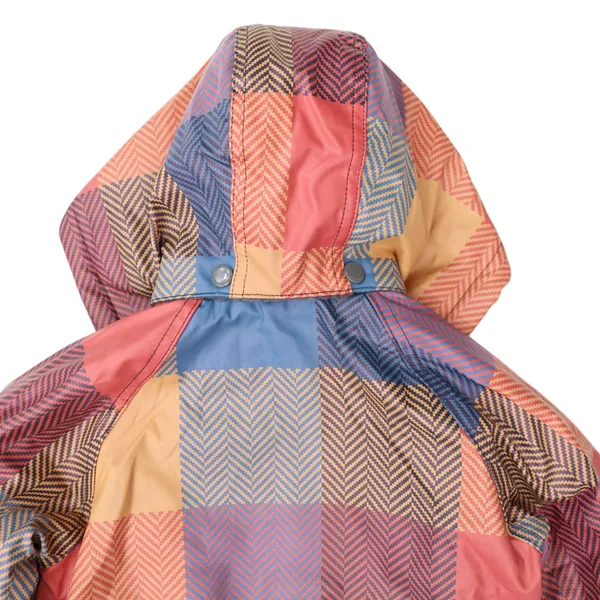 Korango Sherpa Lined Check Raincoat Red