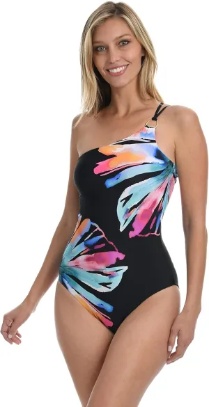 La Blanca Women's Shoulder One Piece Swimsuit
