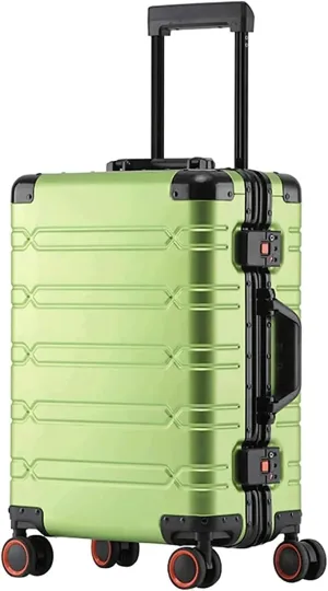 Large Capacity Trolley Suitcase Aluminium Magnesium Alloy Suitcase Business Travel Suitcase Suitable for Men, Women and Teens, a, 28inch