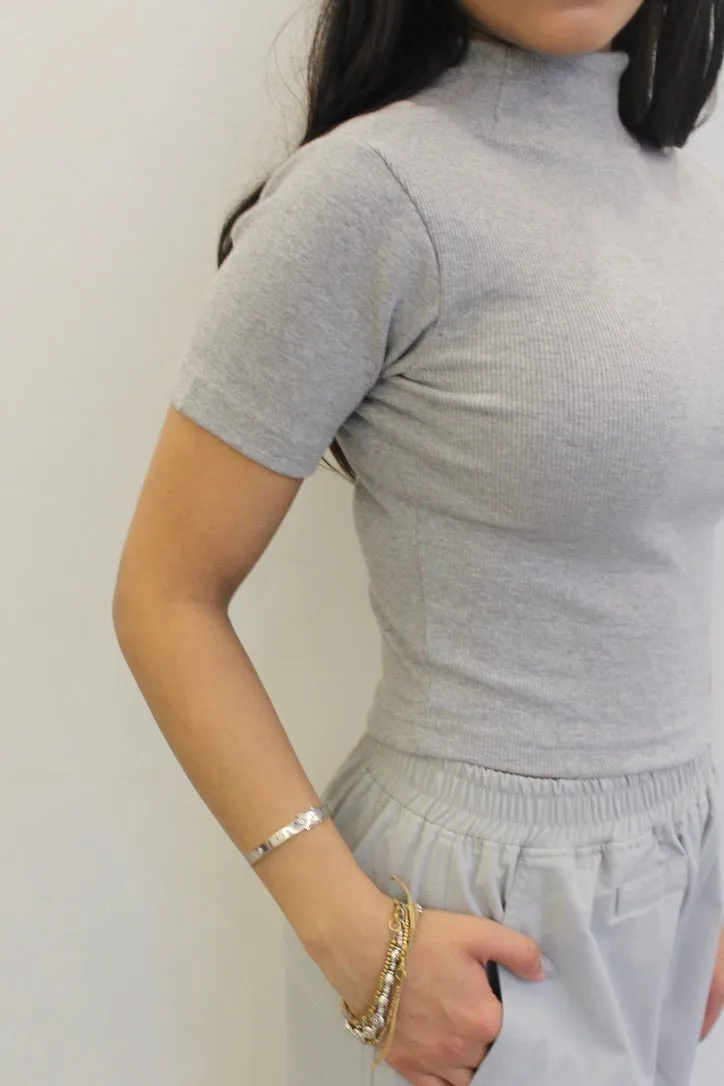 Light Grey Melange Parachute Cargo Co-ord