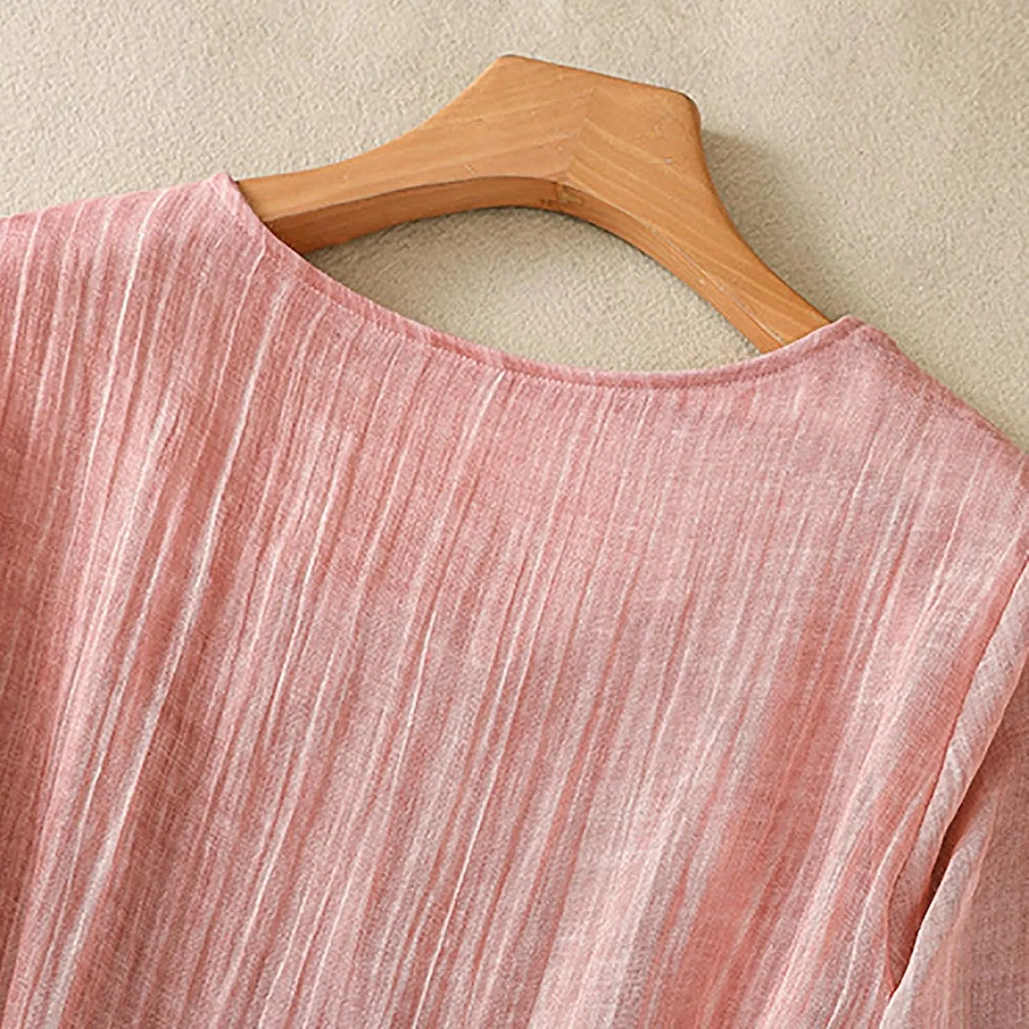 Linen Dress for Women 2025 Plus Size Short Sleeve Summer Maxi Dresses Spring Fashion Vacation Clothes