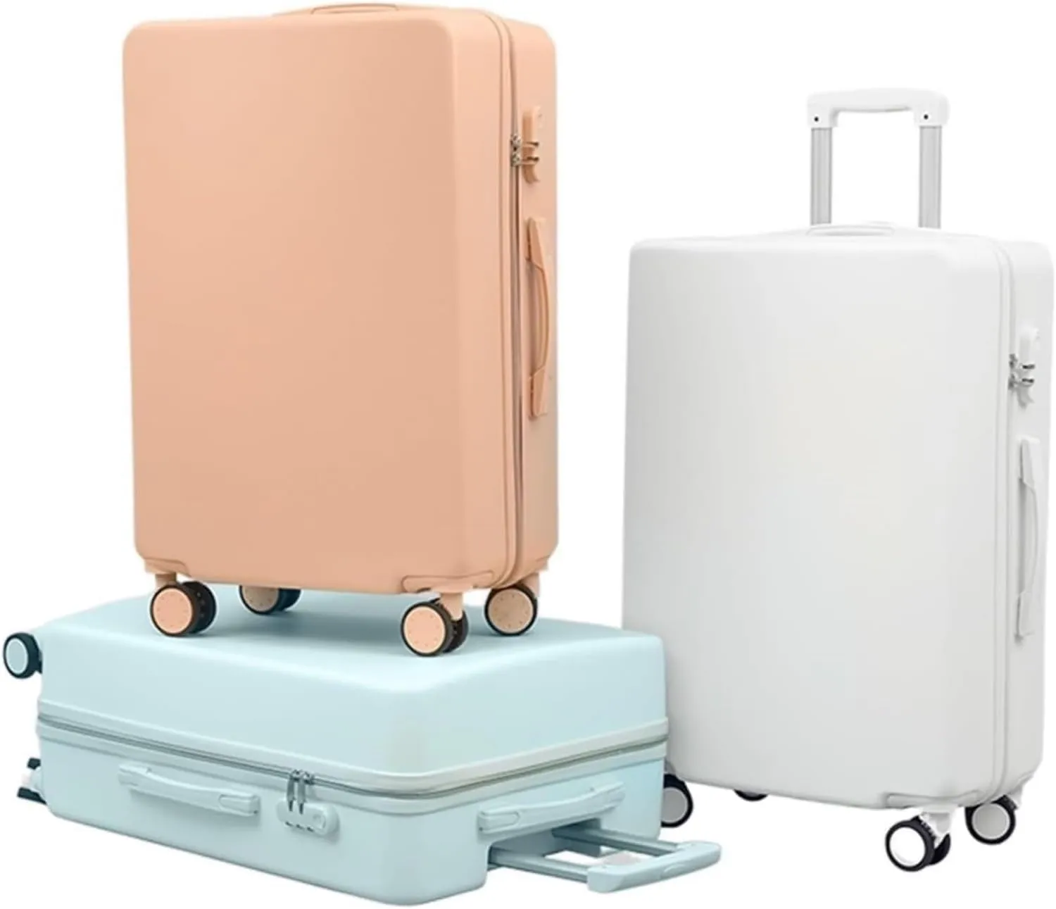 LuggageSuitcases With Wheels Carry On Luggage Classic Luggage Hard Shell Suitcase Waterproof Large Capacity Trolley Luggage Silent 360 Rotating Universal Wheel Luggage Lightweight ( Color : Red , Si