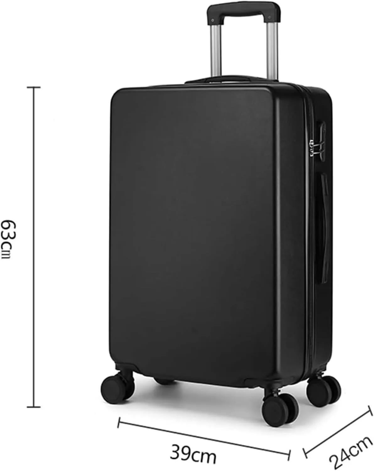 LuggageSuitcases With Wheels Carry On Luggage Classic Luggage Hard Shell Suitcase Waterproof Large Capacity Trolley Luggage Silent 360 Rotating Universal Wheel Luggage Lightweight ( Color : Red , Si