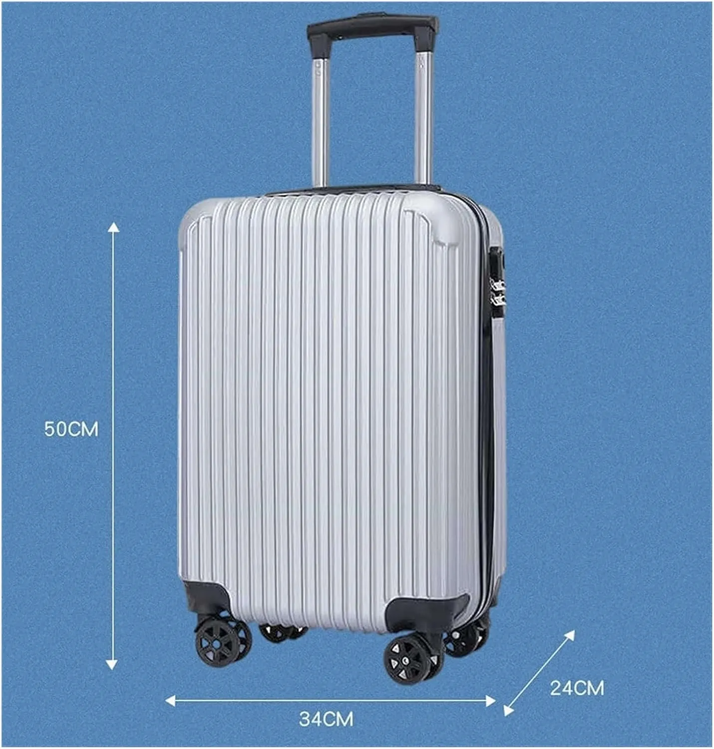 LuggageSuitcases With Wheels Carry On Luggage Hard Luggage 20 Inch Portable Suitcase Travel Luggage Carry On The Go Suitcases Trolley Luggage Locking Spinner Wheels Lightweight ( Color : B , Size : 2