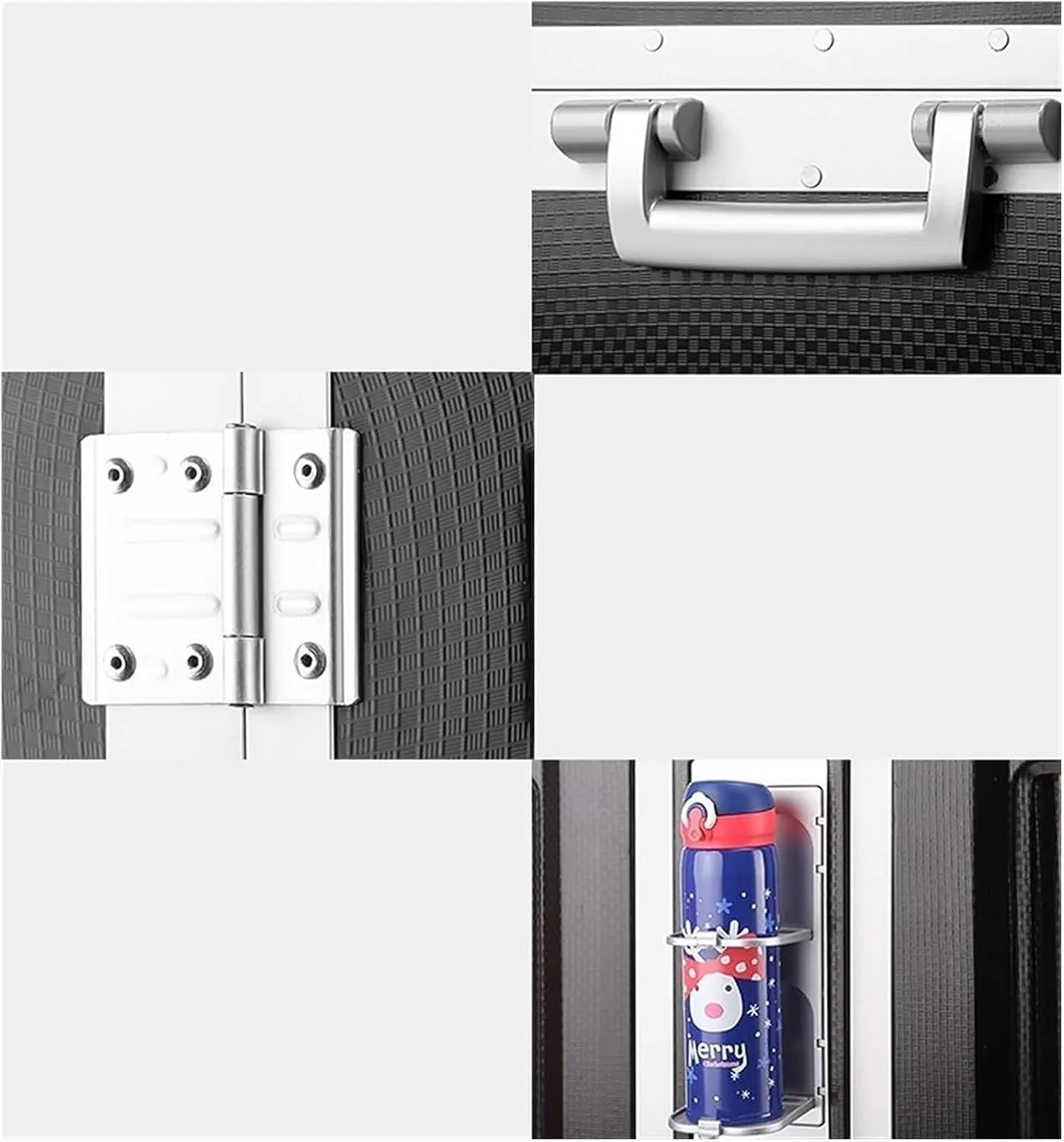 LuggageSuitcases With Wheels Carry On Luggage Luxury Suitcase Scratch Resistant No Zip Luggage Aluminum Frame Suitcases 360 Spinner Trolley Luggage Portable Luggage Lightweight ( Color : Black , Siz