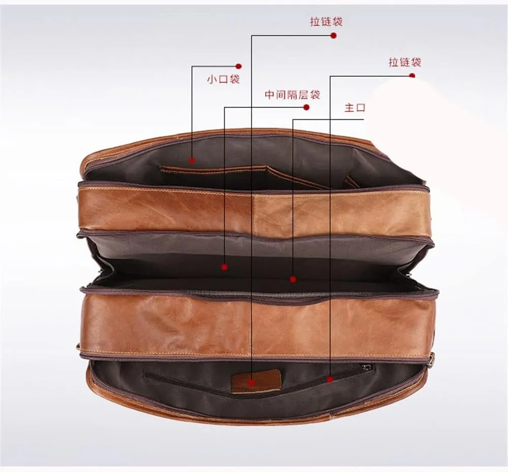 Men's Bag Briefcase Men's Business Laptop Bag Large-capacity Shoulder Bag Messenger Bag