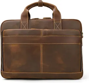 Men's Briefcase Vintage Handbag Shoulder Messenger Bag Computer Bag Business Bag